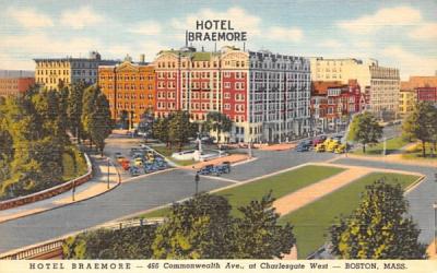 Hotel Braemore Boston, Massachusetts Postcard
