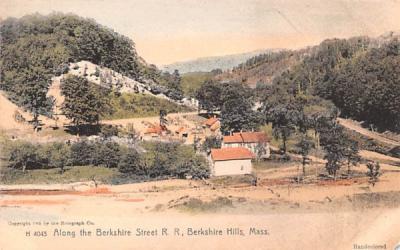 Along the Berkshire Street R.R. Berkshire Hills, Massachusetts Postcard