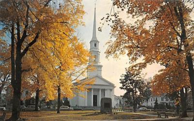 First Church & Christ Congregational Bradford, Massachusetts Postcard
