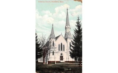 Unitarian Church Brookfield, Massachusetts Postcard