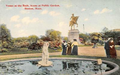 Venus at the Bath Boston, Massachusetts Postcard
