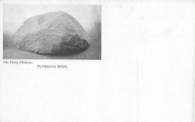 Plymouth Rock Boston, Massachusetts Postcard