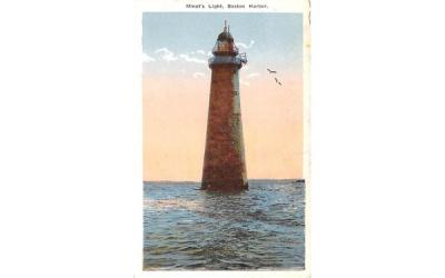 Minto's Light Boston, Massachusetts Postcard
