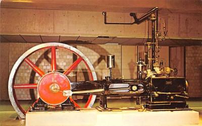 Rolling Steam Engine Boston, Massachusetts Postcard