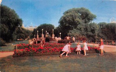 The Public Gardens Boston, Massachusetts Postcard