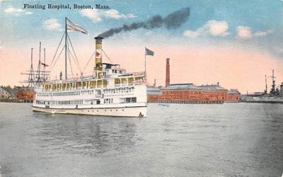 Floating Hospital Boston, Massachusetts Postcard