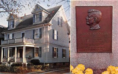 Birthplace of John F. Kennedy Brookline, Massachusetts Postcard