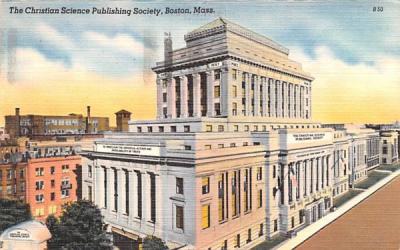 The Christain Science Publishing Society Boston, Massachusetts Postcard