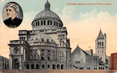 Christain Science Church Boston, Massachusetts Postcard