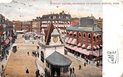 Scollay Square  Boston, Massachusetts Postcard