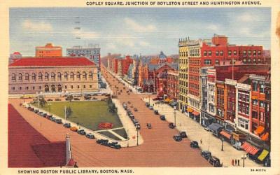 Capley Square Boston, Massachusetts Postcard