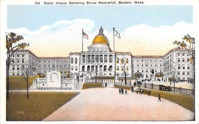 State House  Boston, Massachusetts Postcard