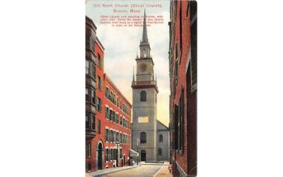 Old North Chruch Boston, Massachusetts Postcard