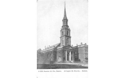 Arlington St. Church Boston, Massachusetts Postcard