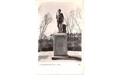 Concord Minute Man Boston, Massachusetts Postcard