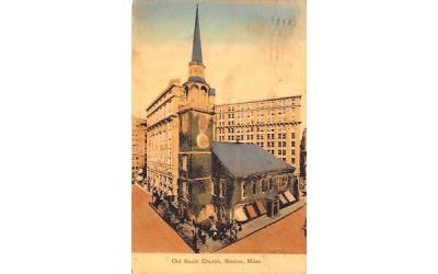 Old South Church Boston, Massachusetts Postcard