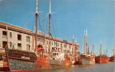 Fishing Boats Boston, Massachusetts Postcard