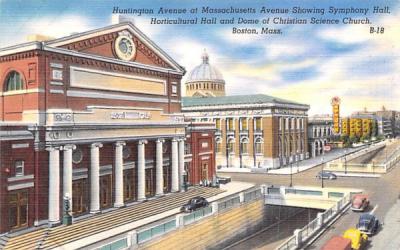 Huntington Avenue Boston, Massachusetts Postcard