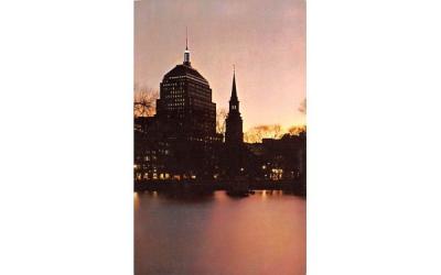 Boston at Twlight Massachusetts Postcard