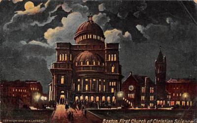 First Church on Christian Science Boston, Massachusetts Postcard