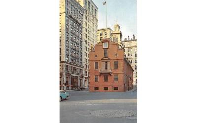 Oldest Public Building in Boston Massachusetts Postcard