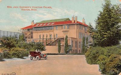 Mrs. Jack Gardner's Venetian Palace Boston, Massachusetts Postcard