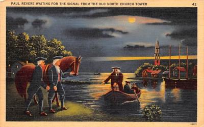 Paul Revere  Boston, Massachusetts Postcard