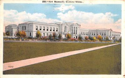 Art Museum Boston, Massachusetts Postcard