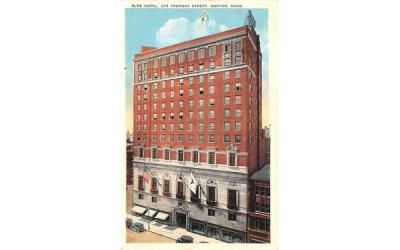 Elks Hotel Boston, Massachusetts Postcard