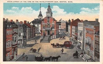 State Street Boston, Massachusetts Postcard