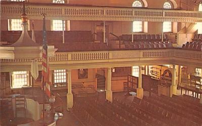 Interior of Old South Meeting House Boston, Massachusetts Postcard