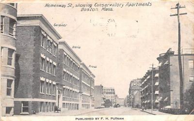 Hemenway St. Boston, Massachusetts Postcard