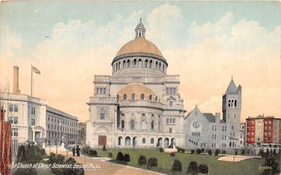 First Church of Christ Scientist Boston, Massachusetts Postcard