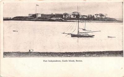 Fort Independence Boston, Massachusetts Postcard