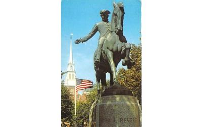 Paul Revere Park Boston, Massachusetts Postcard