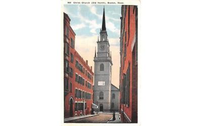 Christ Church Boston, Massachusetts Postcard