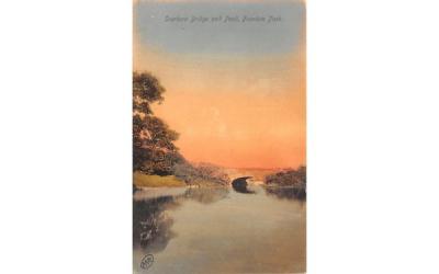 Scarboro Bridge & Pond Boston, Massachusetts Postcard