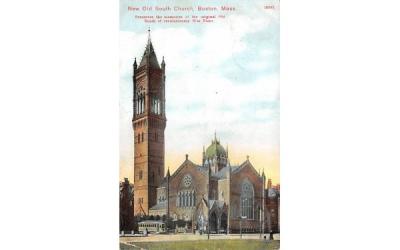 New Old South Church Boston, Massachusetts Postcard
