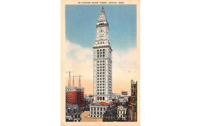 Custom House Tower Boston, Massachusetts Postcard