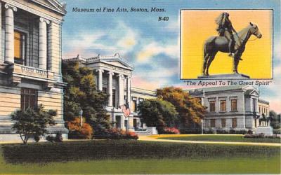 Museum of Fine Arts Boston, Massachusetts Postcard