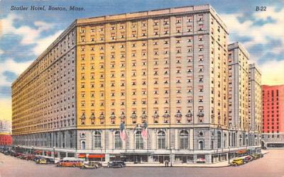 Statler Hotel Boston, Massachusetts Postcard
