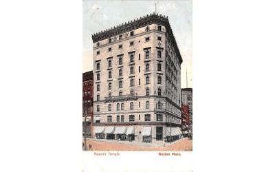Masonic Temple Boston, Massachusetts Postcard