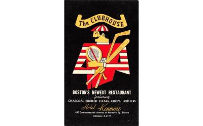 The Clubhouse Restaurant Boston, Massachusetts Postcard