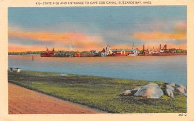 State Pier  Buzzards Bay, Massachusetts Postcard