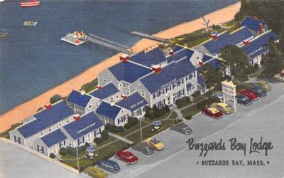 Buzzards Bay Lodge Massachusetts Postcard