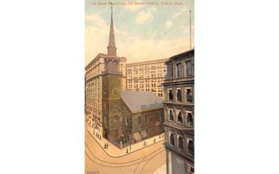 Old South Church & Old South Building Boston, Massachusetts Postcard