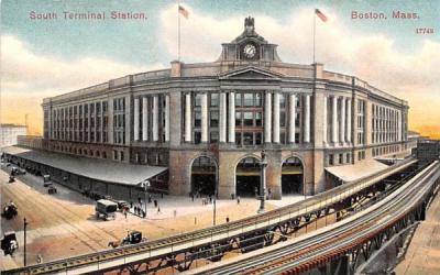 South Terminal Station Boston, Massachusetts Postcard
