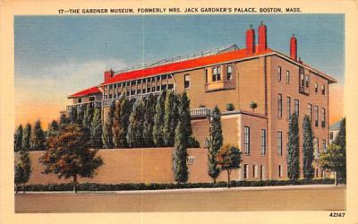 The Gardner Museum Boston, Massachusetts Postcard