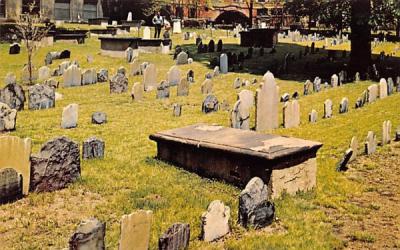Old Granary Burying Ground Boston, Massachusetts Postcard