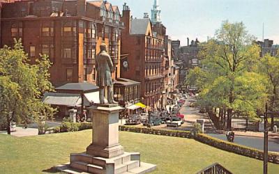 Park Street Boston, Massachusetts Postcard